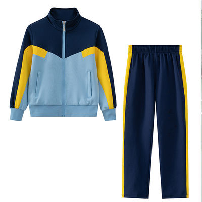 Schoolwear Sport Jacket  Students Uniforms Coat With Pants Sets