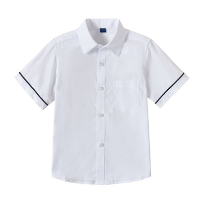 Schoolwear Formal Shirts Custom White Shirts Short Sleeve Regular Fit