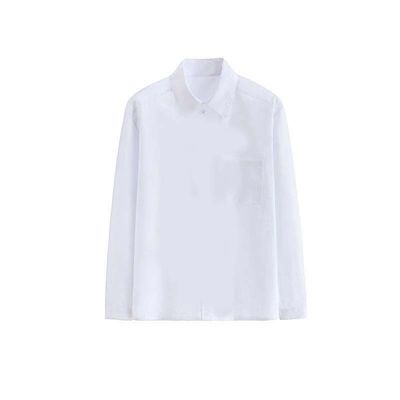 Schoolwear Formal Shirts Custom Girls Boys Longsleeve White Shirts