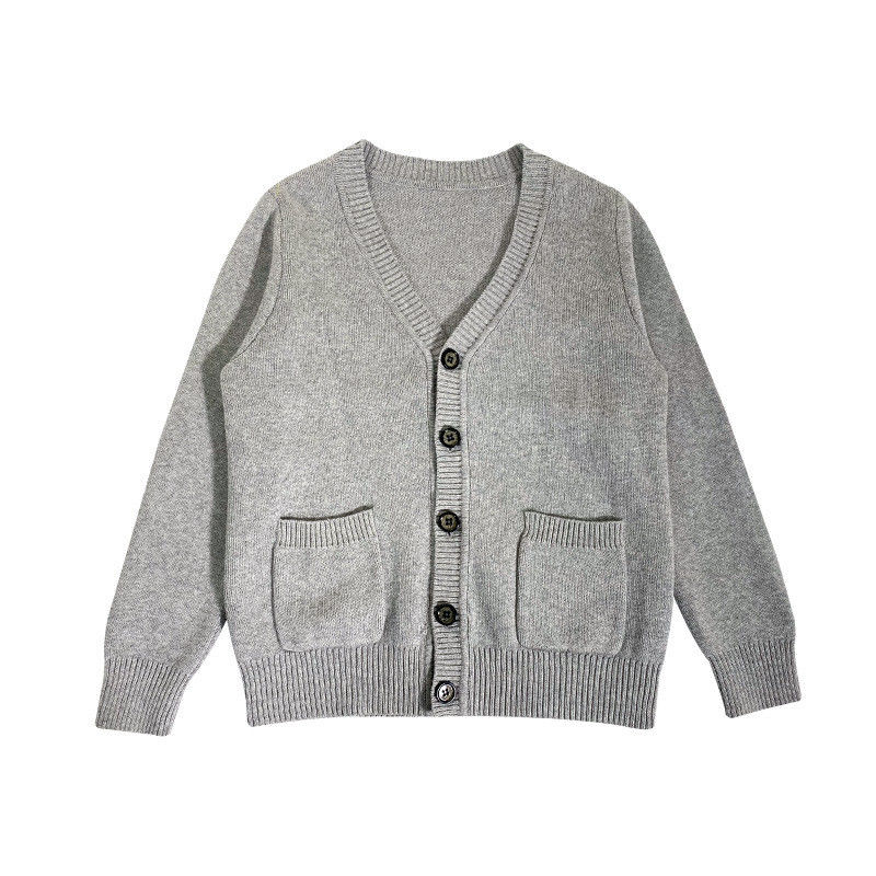 School Uniform Knitted Cardigan Sweater Jumper Button Closure Type